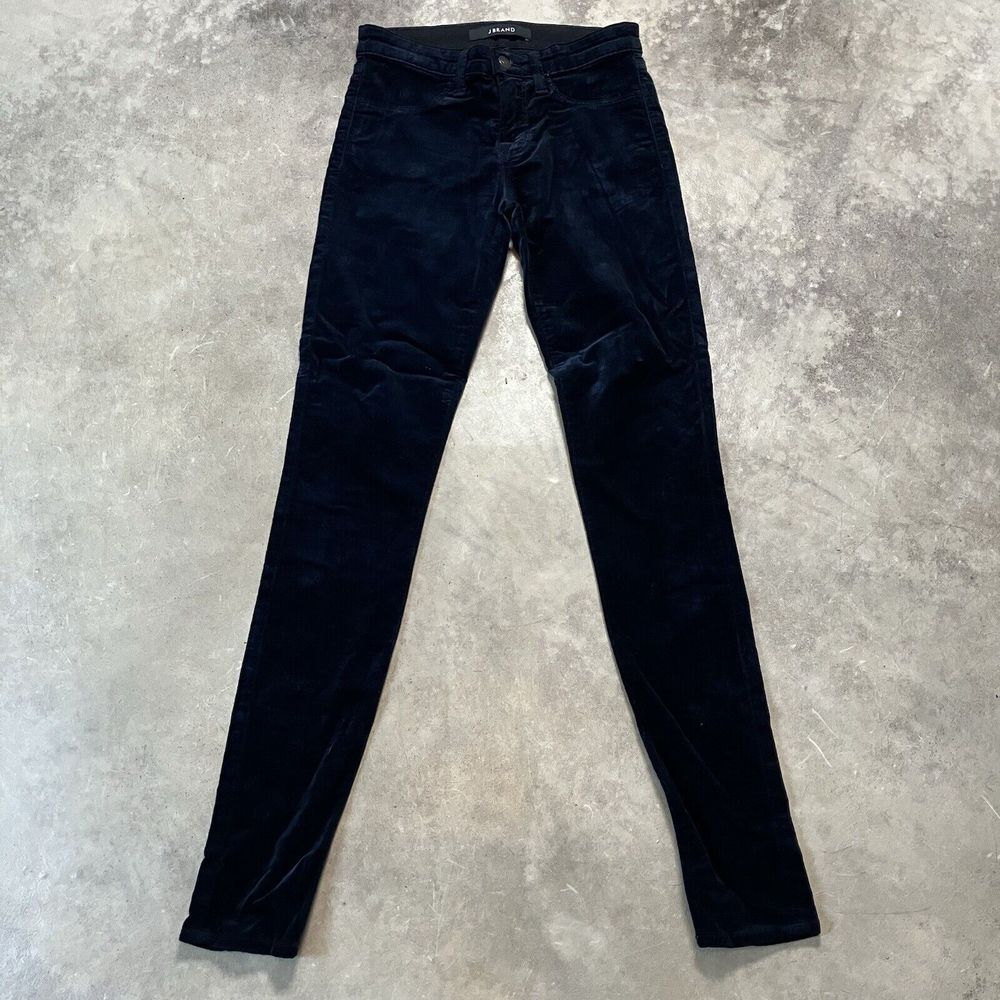 J Brand Pants Womens Size 25 Steel Blue Super Skinny Velvet Stretch